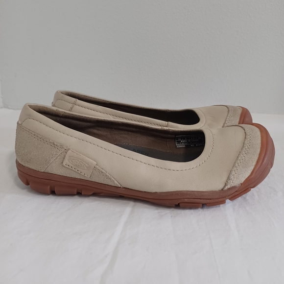 Keen Rivington ballerina shoes footwear cream/tan size 5 - Picture 8 of 11